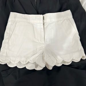 CREWCUTS Girls SZ 7 white Scalloped Shorts